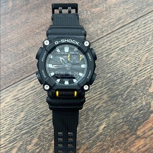 Casio G-Shock Black and Gold Watch